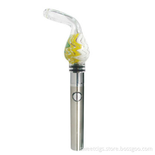 Glass globe dry herb vaporizer with evod battery